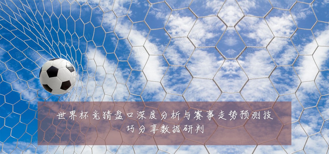 世界杯竞猜盘口深度分析与赛事走势预测技巧分享数据研判